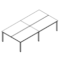 Desk - bench 4-osobowy - PR-C4-204-0 P-Round