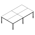 Coworkers Desk - bench 4-osobowy - PR-A4-203-1 P-Round