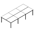 Coworkers Desk - bench 6-osobowy - PR-B6-202-0 P-Round