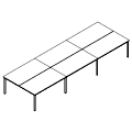 Coworkers Desk - bench 6-osobowy - PR-B6-204-0 P-Round