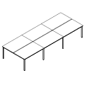 Coworkers Desk - bench 6-osobowy - PR-C6-203-0 P-Round