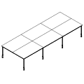 Coworkers Desk - bench 6-osobowy - PR-A6-203-1 P-Round