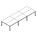 Desk - bench 6-osobowy - PR-A6-204-1 P-Round