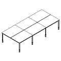 Coworkers Desk - bench 6-osobowy - PR-B6-202-1 P-Round