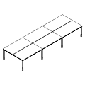 Coworkers Desk - bench 6-osobowy - PR-C6-204-1 P-Round