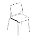 Visitor chair Fendo FD 215 4N Tres