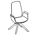 Revolving chair ElliePro ElliePro 10HW Armchair