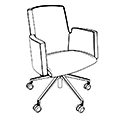 Stuhl  AC 5R Arbeitsmöbel