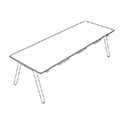Conference table Orte Canteen Table OT CD 26 Orte