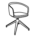 Krzesło dostawne  GRP4 Stilt