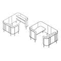 Desk  LPS MN1 H1 Workplace furniture