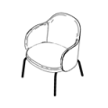 Visitor chair  FS F 420 Flos