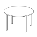 Conference table  ST03F P-Round