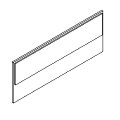 Partition wall - tapicerowany jednostronnie - DPJ 02 Duo-C