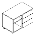 Container - mobilny - prawy - KM2S3 R P Duo-U