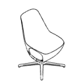 Revolving chair  Pelikan 10F Armchair