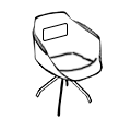 Krzesło dostawne  UFP7 Mesh