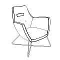 Revolving chair  UM 292 Armchair