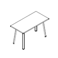 Table  BAG026 OUTLET FLA MAGAZYN 1 szt bez 1 nogi Workplace furniture