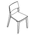 Krzesło dostawne Krzesło kawiarniane A-9605 DOMO A-9605 DOMO Krzesła kawiarniane