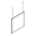 3D-Bedienfelder Panel wiszacy pionowy - kwadrat HUSH-WA-02 Hush Pads