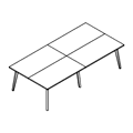 Table - niski - touch-down - blaty podwojne TUN S431-X Workplace furniture