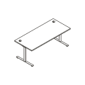 Desk with electrical height adjustment Proste z elektryczna regulacja wysokosci - skok 500 mm BOD58 Workplace furniture