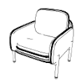 Krzesło obrotowe  Fotel CORBU Corbu