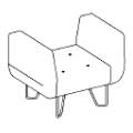 Revolving chair U_floe UF 120 Armchair