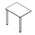 Dostawka do biurka - montowana od przodu lub z boku biurka - KD 01 Duo-T