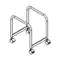 Schreibtisch-Accessoires - wózke na PC - WK 02 Duo-P