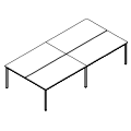 Desk - bench 4-osobowy - PS-B4-204-0 P-Square