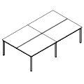 Schreibtisch - bench 4-osobowy - PS-C4-203-0 P-Square