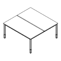 Desk - bench - PR-C2-204-1 P-Round