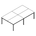 Coworkers Desk - bench 4-osobowy - PR-A4-203-0 P-Round